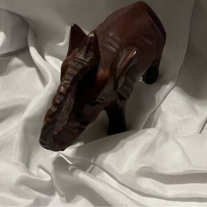 Hand Carved Wood Elephant